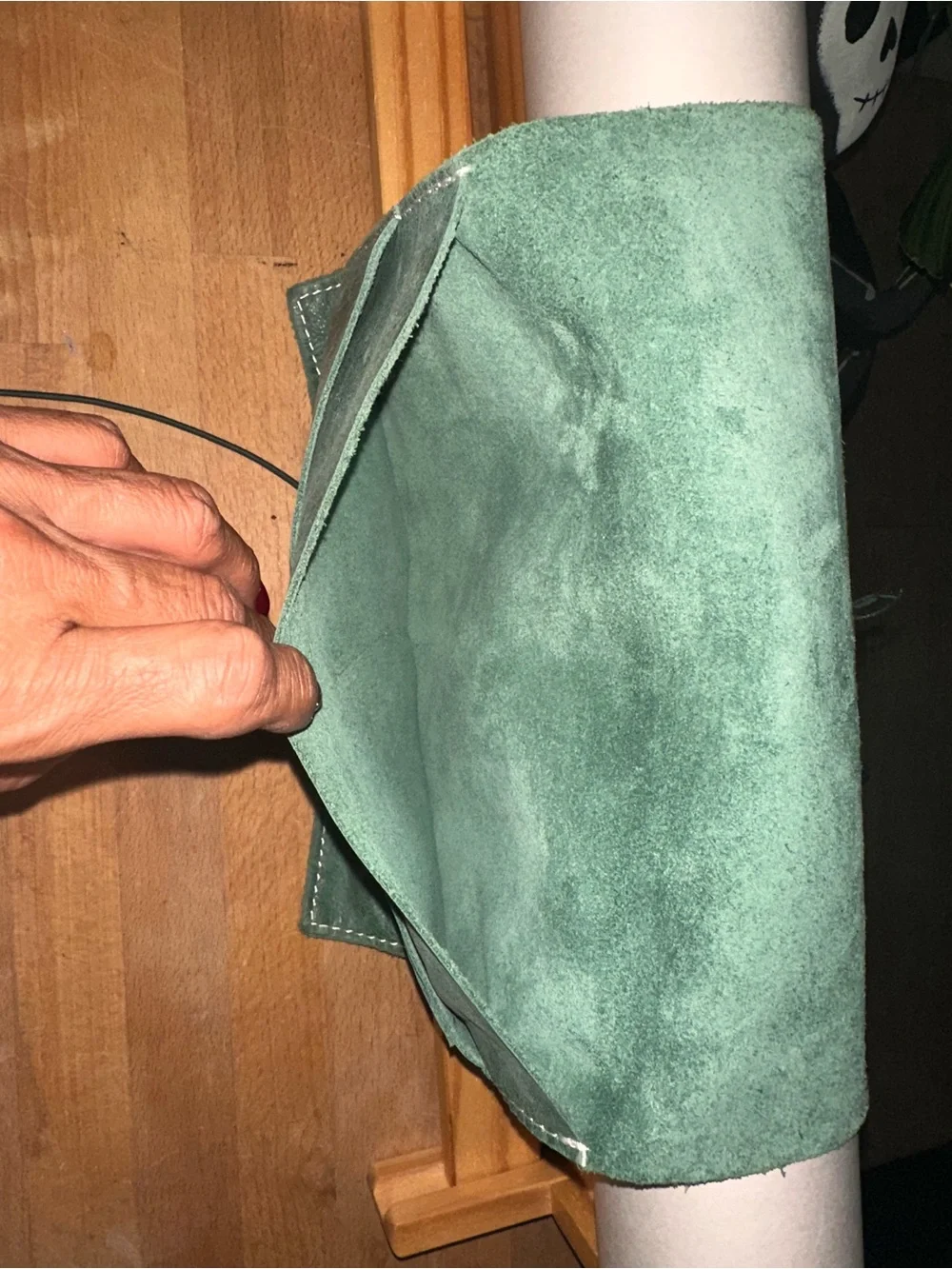 Leather Travel Journal Cover - Green